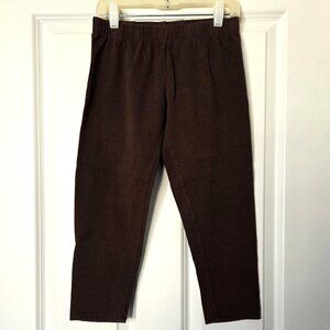 No Boundaries Brown Cropped Capri Leggings